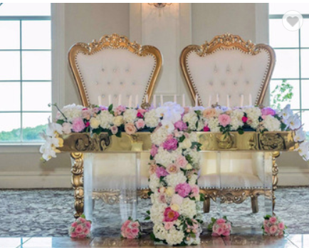 Πολυτέλειας υψηλές πίσω γαμήλιων επίπλων έδρες θρόνων ενοικίου διακοσμητικές/βασιλική έδρα πριγκηπισσών