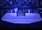 Φως νύχτας Hookah πολυαιθυλενίου επάνω στον πίνακα λεσχών επίπλων με το φως των ζωηρόχρωμων οδηγήσεων προμηθευτής