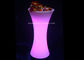 Επιτραπέζιο φως Poseur επάνω στα πολυ χρώματα πλαστικού υλικού PE δοχείων λουλουδιών για την ψύξη κρασιού προμηθευτής